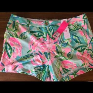 Lily Pulitzer shorts size 16, new with tags, color “totally blossom”